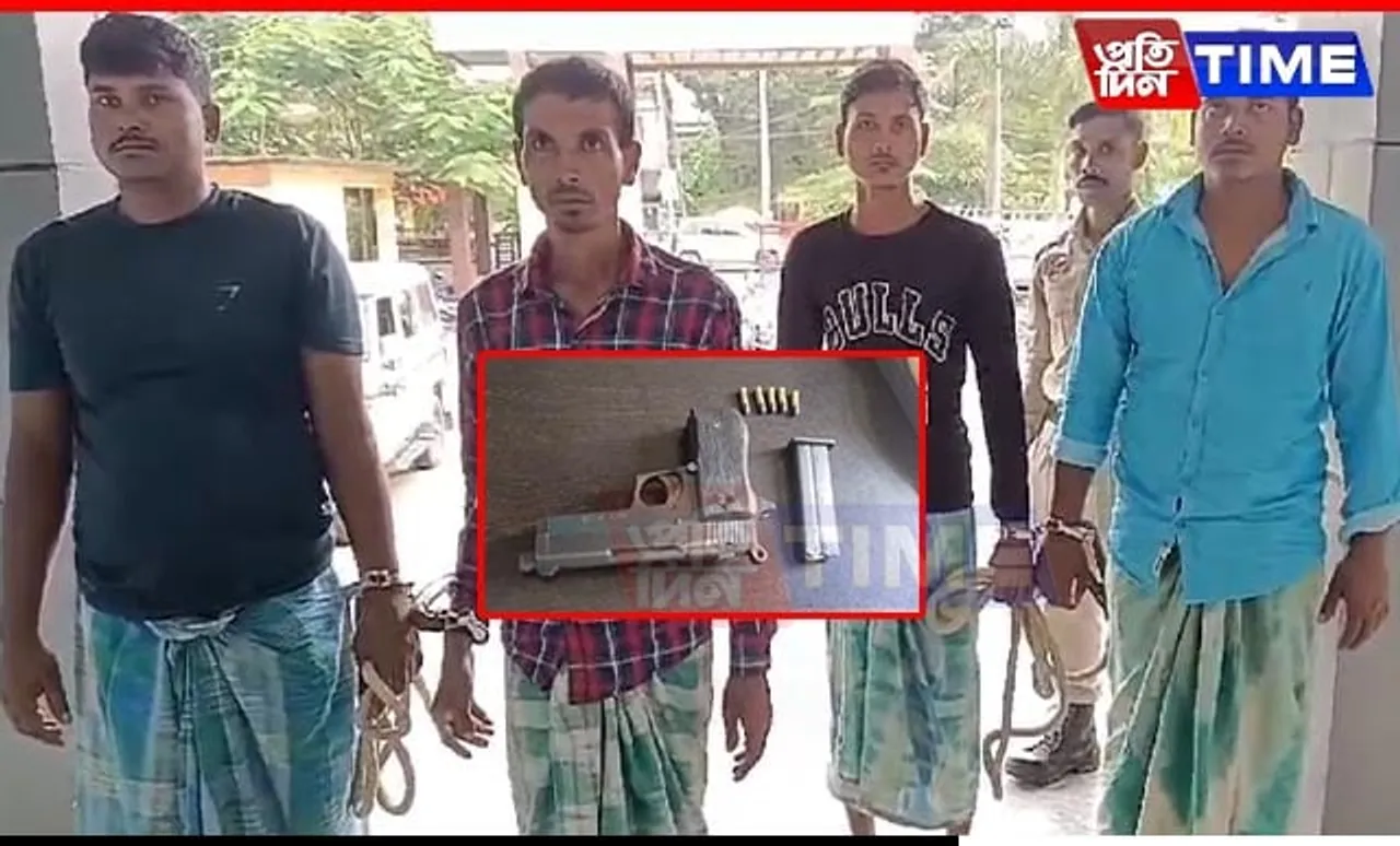 Assam Police Apprehend 4 Persons, Confiscate Illegal Weapons in Sonitpur